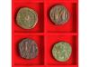 MONEDAS BIZANTINAS. Lote 4 monedas Follis. 527-565 d.C. JUST