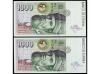 JUAN CARLOS I. Lote 2 billetes 1.000 Pesetas. 12 Octubre 199