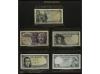 Lote 48 billetes. 1936 a 1971. Colección incompleta en dos á