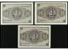 ESTADO ESPAÑOL. Lote 3 billetes 1 Peseta. 1937 y 1938. 1 Pes