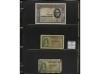 Lote alrededor 100 billetes. Incluye álbum con billetes BANC