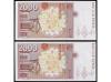 JUAN CARLOS I. Lote 2 billetes 2.000 Pesetas. 24 Abril 1992 