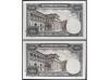 JUAN CARLOS I. Lote 2 billetes 5.000 Pesetas. 6 Febrero 1976