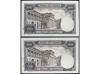 JUAN CARLOS I. Lote 2 billetes 5.000 Pesetas. 6 Febrero 1976