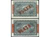 EMISIONES DE ULTRAMAR I ANDORRA. Lote 2 billetes 10 Pesos. 1
