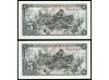 ESTADO ESPAÑOL. Lote 2 billetes 5 Pesetas. 15 Junio 1945. Ca