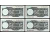 ESTADO ESPAÑOL. Lote 4 billetes 5 Pesetas. 15 Marzo 1948. El
