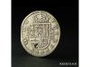 FELIPE III. 8 Reales. 1617. SEGOVIA. A cruz encima. Anv.: Ac