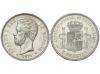 AMADEO I. 5 Pesetas. 1871 (*18-75). D.E.-M. (Limpiada y rayi