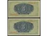 ESTADO ESPAÑOL. Lote 2 billetes 5 Pesetas. 4 Septiembre 1940