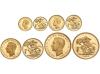 GRAN BRETAÑA. Serie 4 monedas 1/2 y 1 Sovereign, 2 y 5 Pound