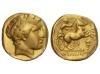 MONEDAS GRIEGAS. Estátera. 352-336 a.C. FILIPO II. PELLA. An
