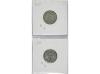 ISABEL II. Lote 2 monedas 20 Céntimos de Escudo. 1865 y 1868