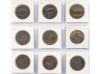 ISABEL II. Lote 9 monedas 6 Cuartos. 1836 a 1846. BARCELONA.