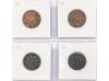 ISABEL II. Lote 4 monedas 4 Maravedís. 1837 a 1850. JUBIA. T