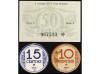 CATALUNYA. Lote 3 billetes 10, 15, 50 Cèntims. C.M. de MANRE