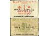 CATALUNYA. Lote 2 billetes 50 Cèntims y 1 Pesseta. C.M. de T