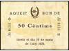 CATALUNYA. 50 Cèntims. 16 Maig 1938. Aj. d´ULLASTRELL. RARO.