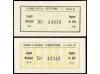 CATALUNYA. Lote 2 billetes 25 y 50 Cèntims. Setembre 1937. C