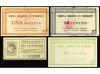 CATALUNYA. Lote 4 billeets 25 y 50 Cèntims (2) y 1 Pesseta. 