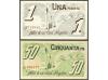 CATALUNYA. Lote 2 billetes 50 Cèntims y 1 Pesseta. Maig 1937