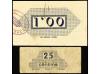 CATALUNYA. Lote 2 billetes 25 Cèntims y 1 Pesseta. Maig 1937