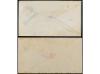 ✉ MEXICO. 1890-94. Dos sobres de EXPRESS WELLS FAGO de 10 ct