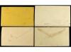 ✉ ESTADOS UNIDOS. 1857-1874. Fours covers with different ilu