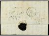 ✉ GRAN BRETAÑA. 1849. LONDRES a ORÁN (Argelia). Carta de lut