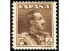 ** ESPAÑA. Ed. 322ec. 4 pesetas castaño. CAMBIO DE COLOR. Ca