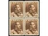 ** ESPAÑA. Ed. 322ec. 4 pesetas castaño, bloque de cuatro. C