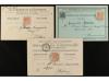 ✉ ESPAÑA. 1890-1900. Conjunto de 18 tarjetas postales emitid