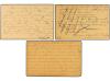 ✉ PANAMA. 1896-99. Tres tarjetas de Colombia circuladas al e