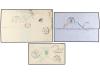 ✉ RUSIA. 1862-63. THREE covers from SAINT PETERSBURG to FRAN