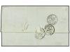 ✉ INDIA FRANCESA. 1856. PONDICHERY a FRANCIA. Fechador BUREA
