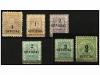 */(*) GUAYANA BRITANICA. Sg. 153/55, 157/59. 1881. SIX stamp