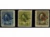 * CANADA. Sg. 225/27. 1915. COMPLETE set WAR TAX ovpr. Origi