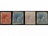 * FILIPINAS. Ed. 34s/35s, 37s/38s. 2 cts. azul, 2 cts. rosa,