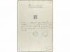 ✉ ESPAÑA. Ed. 107F. 1872. 50 milésimas azul. FALSOS POSTALES