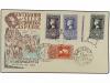 ✉ ESPAÑA. Ed. 1075/82. CENTENARIO. Serie completa en 2 sobre