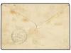 ✉ CHINA. 1873. SHANGHAI a FRANCIA. 10 cts. bistre y 40 cts. 