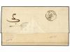 ✉ URUGUAY. 1862. MONTEVIDEO a FRANCIA. Fechador ovalado de M