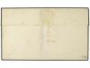 ✉ ESPAÑA. Ed. 1A. 1850. 6 cuartos negro, mat. ARAÑA y fechad