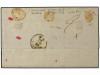 ✉ ESPAÑA. Ed. 164, 168. 1873. BARCELONA a GENOVA. 10 cts. az
