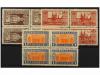 ** ESPAÑA. Ed. 833/35. SERIE COMPLETA en bloques de cuatro. 