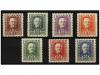 ESPAÑA. FRANCO. DISEÑO NO ADOPTADO. 7 ensayos de color denta