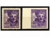 (*) ESPAÑA. Ed. 954ed y eds. 20 cts. lila. DOBLE IMPRESIÓN d