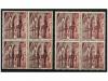 ** ESPAÑA. Ed. 1645. TURISMO. 50 cts. Bloque de cuatro SIN E