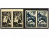 * ESPAÑA. Ed. 773/74pc. SERIE COMPLETA sobre PAPEL CARTÓN. C