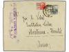 ✉ ESPAÑA GUERRA CIVIL. 1937. BARCELONA a SUIZA. 15 cts. y 45